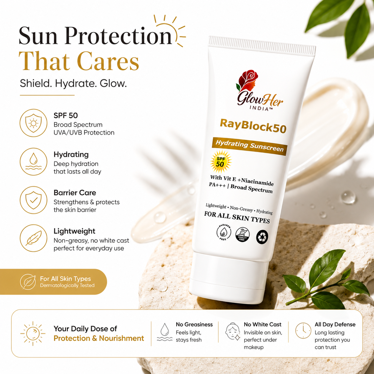 RayBlock50 Hydrating Sunscreen SPF50 PA+++
