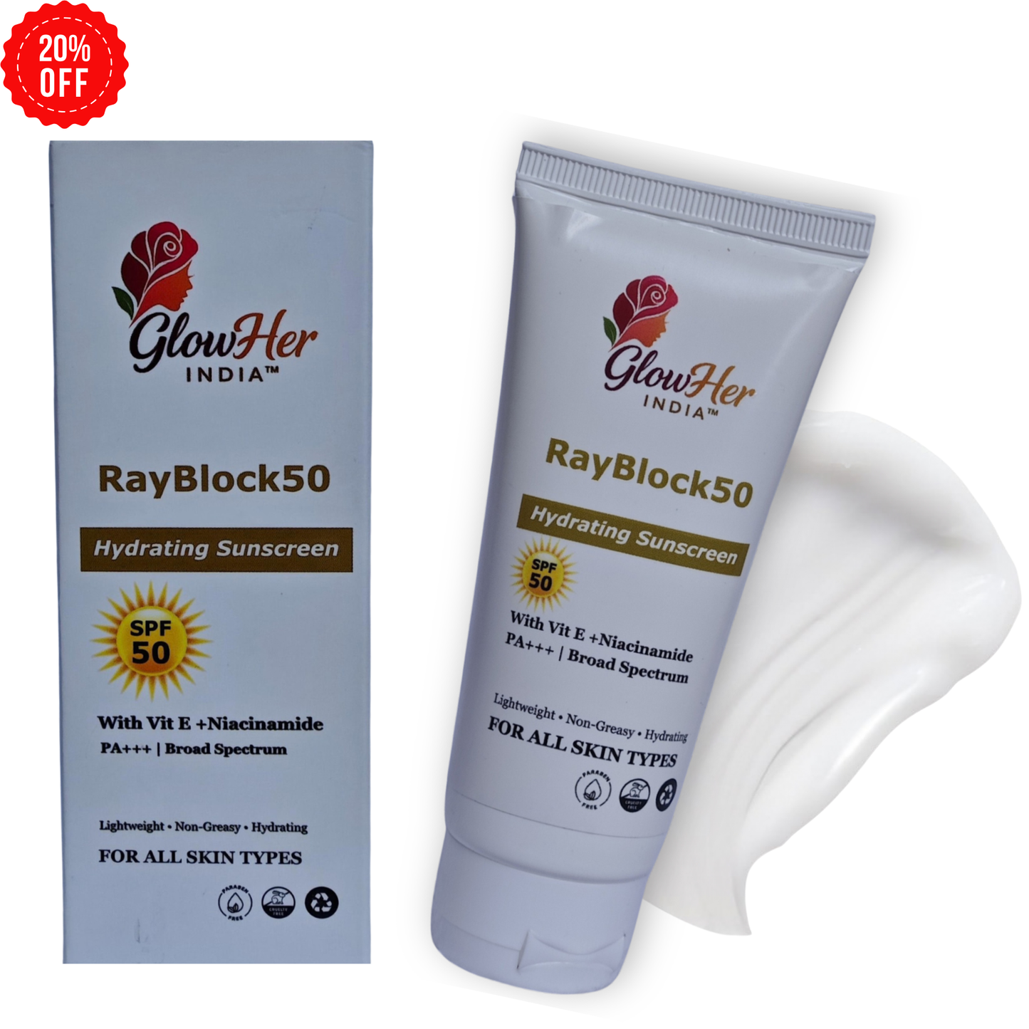 RayBlock50 Hydrating Sunscreen [PA+++]