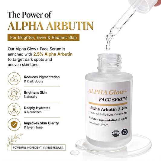 GlowHer India ALPHA Glow+ Face Serum (30ml)