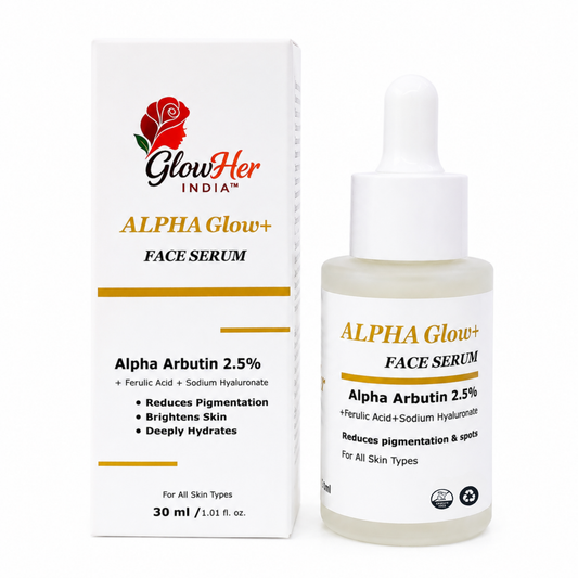GlowHer India ALPHA Glow+ Face Serum (30ml)