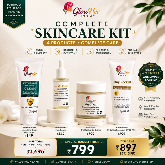 GlowHer India Complete Skincare Kit – 4 Products