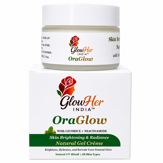 OraGlow Face Gel Moisturizer – Brightening & Radiance Cream with 5% Niacinamide & Alpha Arbutin for Dark Spots, Pigmentation & Glowing Skin – Non-Sticky & Lightweight (50g)