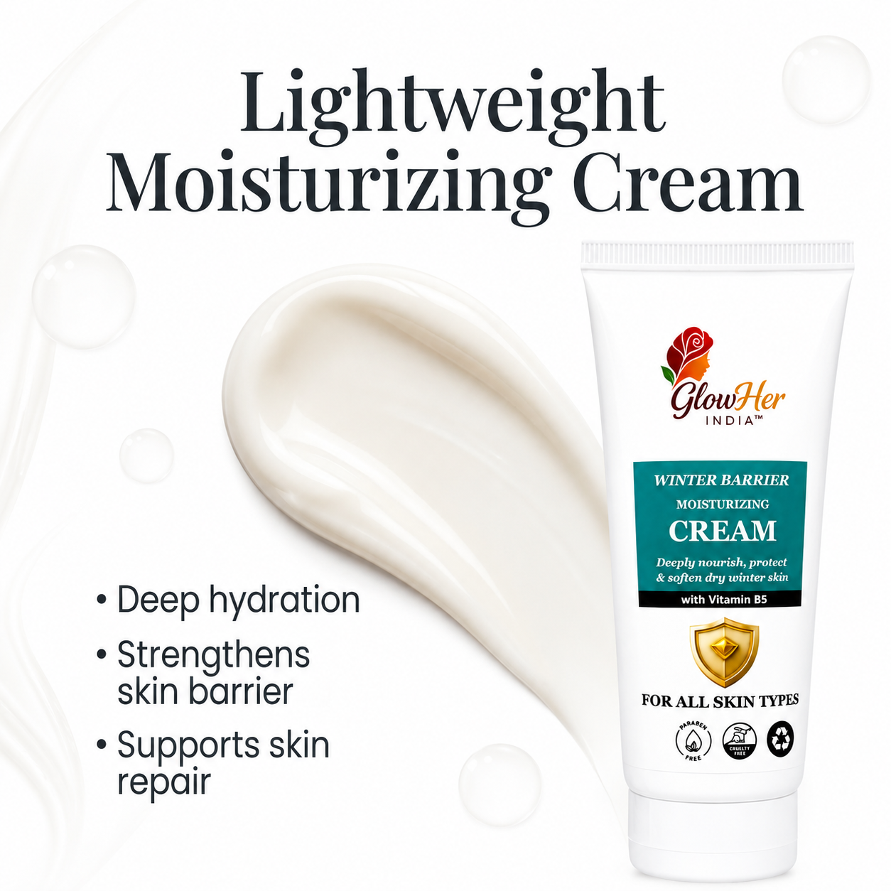 Winter Barrier Moisturizer Cream with Vit B5